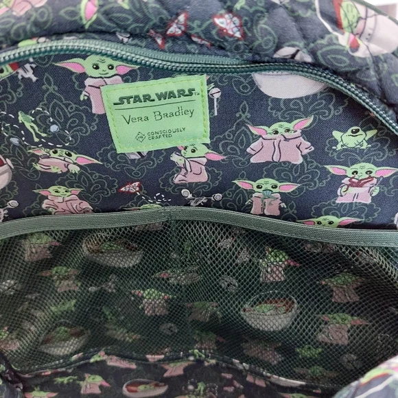 Vera Bradley Star Wars Mandalorian Grogu Yoda Campus Backpack NWT